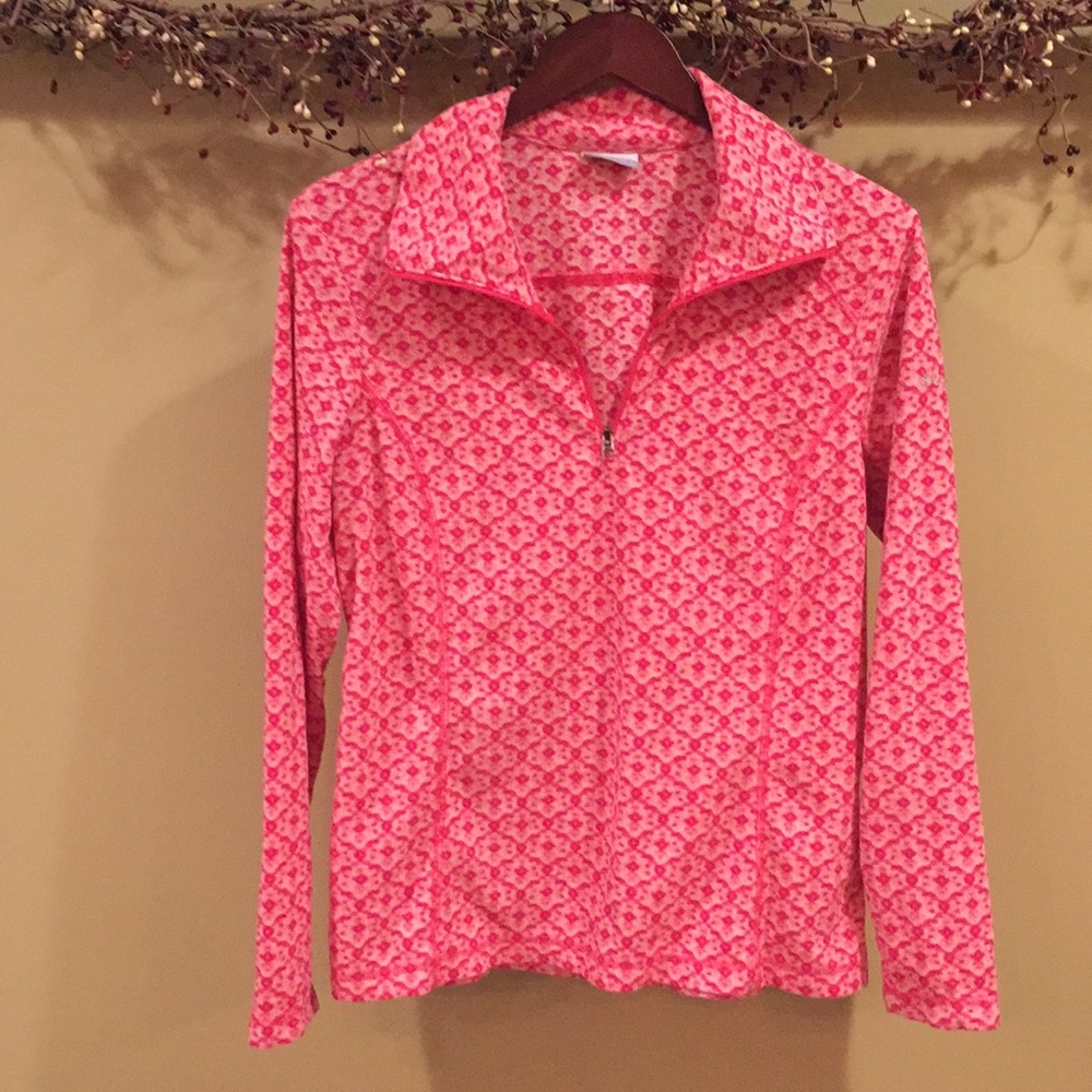 Columbia Fleece 3/4 zip Pink & Hot pink